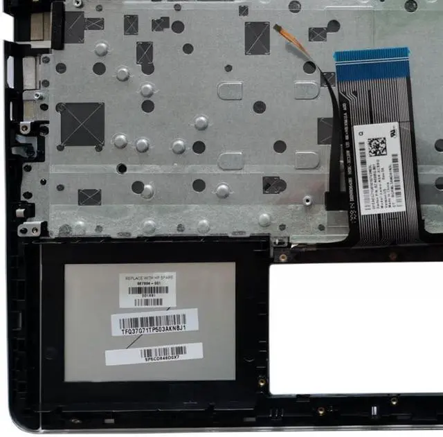 Alt view image 3 of 4 - US Laptop Keyboard Compatible with 14-CC 14-CC0027TX TPN-Q188 with Palmrest Silver 927904-001