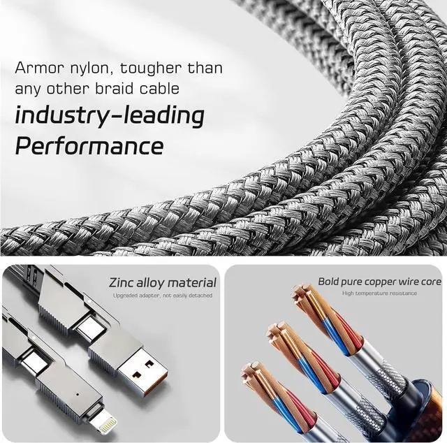 Alt view image 5 of 7 - ZenRich Portable Laptop Stand and Bluetooth Keyboard with [Touchpad] [Travel Electronic Organizer] [Stand Holder] [4 in 1 Fast Charging Cable] for Travel