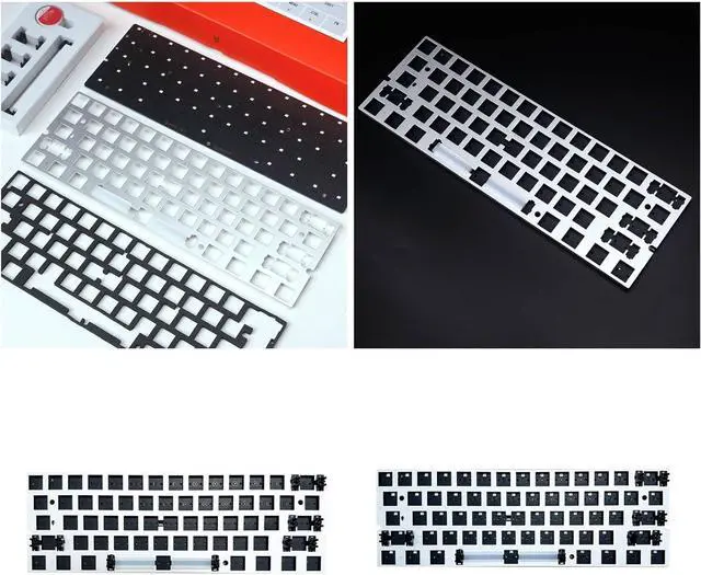 Alt view image 2 of 7 - Raven61 61-Key Mechanical Keyboard for Gamers Keyboards with 1000-8000Hz Polling and Backlights Option Metal Keypad Mechanical Keyboard