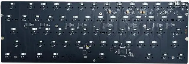 Alt view image 3 of 7 - 61-Key Corded Customizable Keyboard for Gaming Featuring 32Bit Control Chip Functionality Mechanical Keyboards Keypad