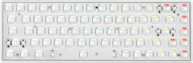 Main image of DrunkDeer G65 Rapid Trigger Mechanical Keyboard Magnetic Switch Gaming Keyboard TKL RGB Backlight 65% Size Compact Wired USB Barebone No Keycap White