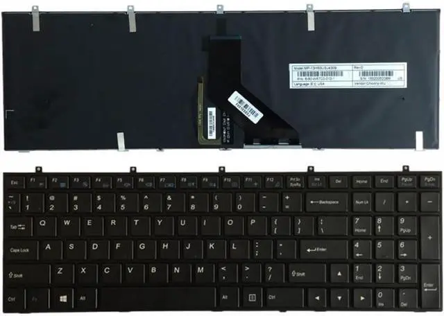 Main image of US Keyboard Compatible with W650SRH W650 W655 W650SR W650SC R650SJ W6500 W650SJ W655SF W655SC W650SH MP-12N76SU-430 Compatible Replacement