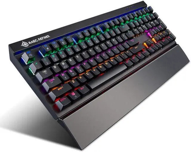 Main image of Lihgfw Mechanical Keyboard Square Key Cap Color Backlit Gaming Keyboard Wired Mechanical Shaft Two-Color Injection Floating Key Cap Multimedia Keys Suitable for Office Gaming Enthusiasts