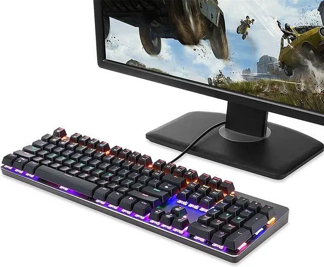 Alt view image 6 of 7 - RGB Gaming Keyboard and Backlit Mouse Combo, USB Wired Backlit Keyboard, LED Gaming Keyboard Mouse Set for Laptop PC Computer Game and Work