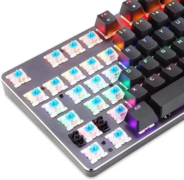 Alt view image 2 of 7 - RGB Gaming Keyboard and Backlit Mouse Combo, USB Wired Backlit Keyboard, LED Gaming Keyboard Mouse Set for Laptop PC Computer Game and Work