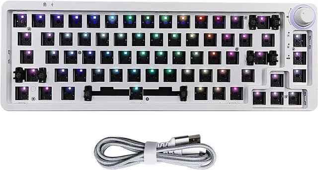 Main image of Gnbzxce LK67/KF068 Hot Swappable Gaming Mechanical Keyboard Kits Cord Support Gasket Structure Customized Keyboard Kits