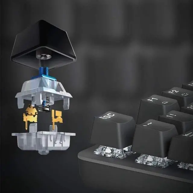 Alt view image 3 of 7 - QIYUDS LED Backlit Wired Computer Keyboard, Keyboard for Windows/PC/Laptop/Desktop, Wired Keyboard with Red Switches for Windows Gaming PC