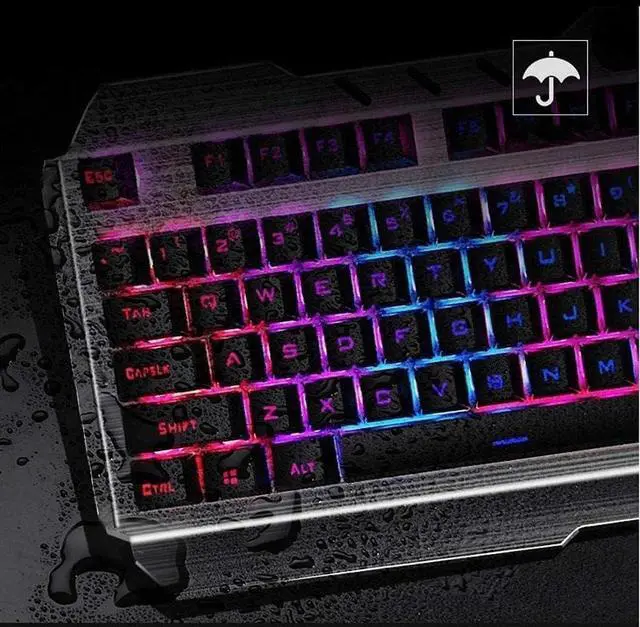 Alt view image 5 of 7 - Keyboard Mouse Combo, Gaming Keyboard and Mouse Combo Large Mouse Pad Mechanical Feel RGB Backlit 3200 DPI Mouse for Windows,Computer,PC,Notebook,Laptop (Color : Black)