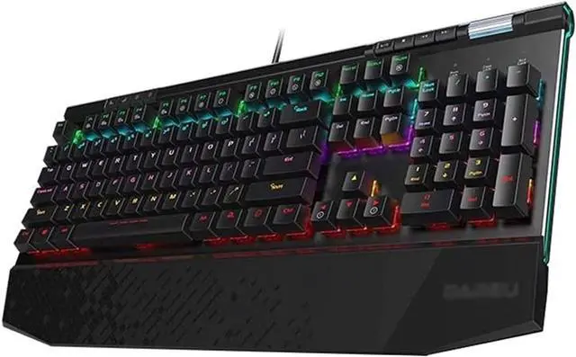 Main image of Feiyx Wired Gaming Keyboard,Backlit Gaming Keyboard Wrist Rest for Windows PC Gamers