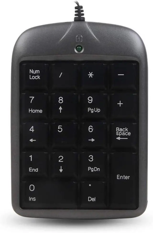 Main image of ARCH Mini Numeric Keypad, Portable Keyboard Computer Ergonomic, USB Telescopic Cable for Banking, Cash Register, Accounting