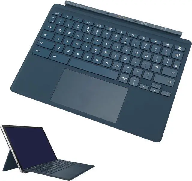 Alt view image 3 of 7 - Magnetic Gaming Keyboard - TPN H101K Keyboard for Chromebook x2 11 da0023dx, Magnetic Keyboard for Chromebook X2 11 Da0023dx 11in Touchscreen Tablet