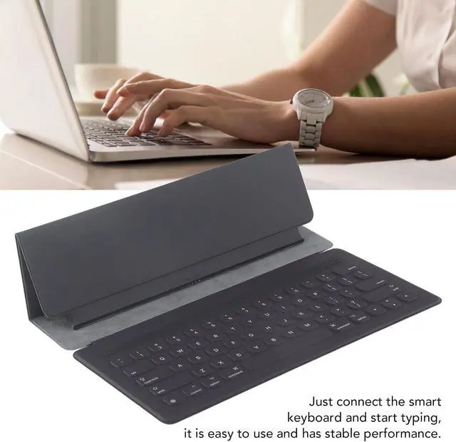 Alt view image 2 of 7 - Bluetooth Keyboard, Smart Keyboard with Case, Cordless Keyboard for 12.9in iOS Tablet Pro 1st 2nd Gen, 64 Keys Full Size UK Version Portable Tablet Keyboard