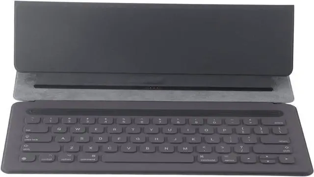 Alt view image 2 of 7 - Smart Keyboard, 64 Keys Full Size Tablet Keyboard UK Version Ultra Slim Wireless Portable Tablet Keyboard with Leather Case for iOS Tablet Pro 12.9 Inch 1st 2nd Gen