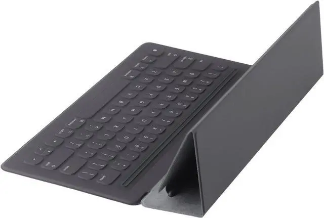 Alt view image 7 of 7 - Smart Keyboard, 64 Keys Full Size Tablet Keyboard UK Version Ultra Slim Wireless Portable Tablet Keyboard with Leather Case for iOS Tablet Pro 12.9 Inch 1st 2nd Gen