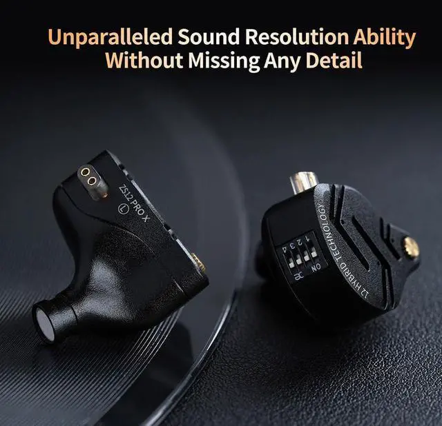 Alt view image 7 of 7 - KZ ZS12 PRO X in Ear Monitor with Adjust Tuning Switch Earphone,KZ ZS10 PRO X Upgraded Version 1DD+5BA HiFi Wired Earbuds Noise Cancelling Earphone with Full Metal Cavity for Musicians/Singers
