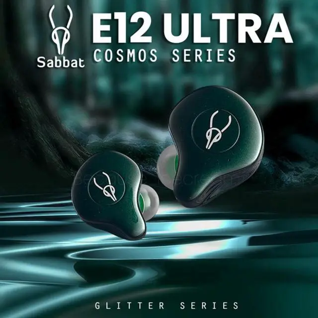 Alt view image 2 of 6 - Sabbat E12 Glaze Series 2025 New Ultra Noise Cancelling Wireless Earbuds Blutooth 5.2 HIFI Stereo In-Ear headphones with Built-in Mic and Wireless Charging Case suitable for IOS, Android(Aurora Green)