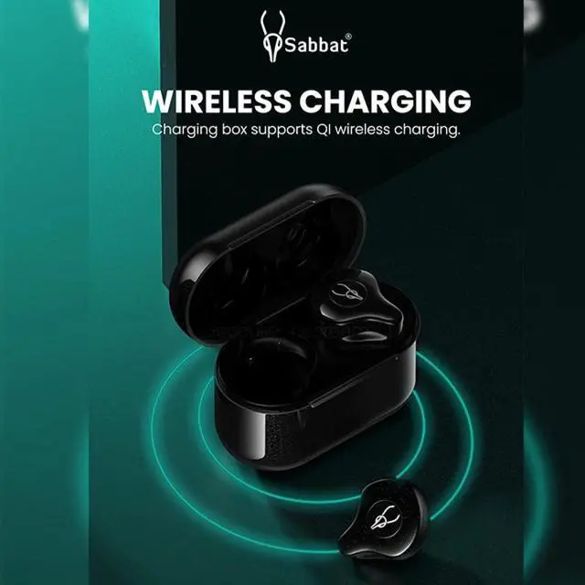 Alt view image 3 of 6 - Sabbat E12 Glaze Series 2025 New Ultra Noise Cancelling Wireless Earbuds Blutooth 5.2 HIFI Stereo In-Ear headphones with Built-in Mic and Wireless Charging Case suitable for IOS, Android(Aurora Green)
