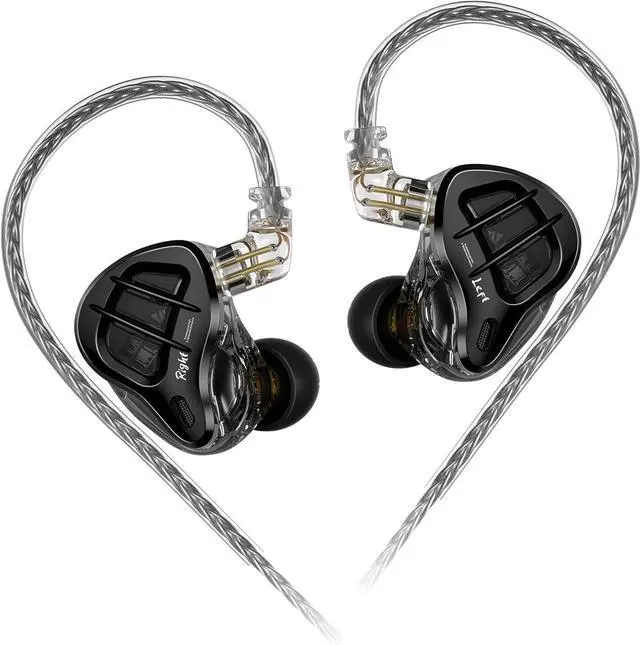 Main image of KZ ZAR in-Ear Monitor Headphones 7BA+1DD Hybrid Drivers HiFi Noise Isolation Wired Earphone with 2pin Detachable Cable for Singers
