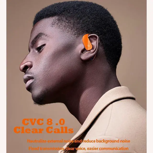 Alt view image 4 of 7 - Wireless Over Open Ear Headphones with Earhooks Bluetooth Bone Conduction Headphones Over The Ear Wireless Earbuds for Sport Bluetooth Bone Conduction Headset Earbuds Induction Earphones