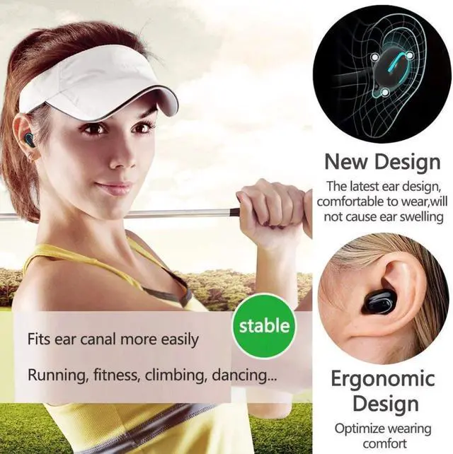 Alt view image 7 of 7 - Wireless Earbuds Bluetooth 5.1 Headphones 36H Playtime Deep Bass Stereo Sound in-Ear Built-in Mic Headset Headphones with Charging Case for Travel Running