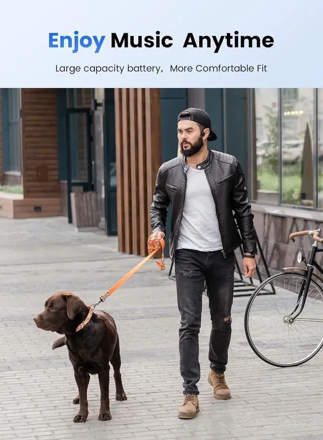 Alt view image 5 of 7 - Bone Conduction Headphones, Wireless Open-Ear Headphones Bluetooth 5.3 MP3 Play Built-in 32GB Memory, IPX8 Waterproof Sports for Workout Swimming Running, Black