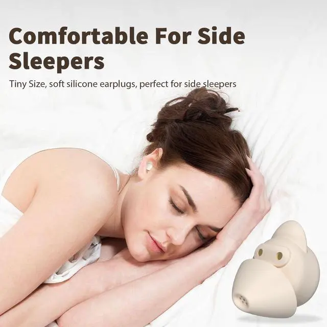 Alt view image 3 of 7 - ANSTEN Sleep Headphones, Small Invisible Noise Cancelling Sleep Earbuds, Sleep Earbuds for Side Sleepers, Hidden Earplugs for Sleep, Digital Power Display, Ear Buds for Sleeping, Working, Hiking
