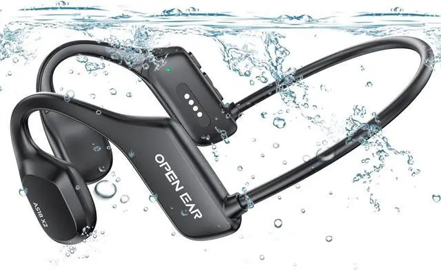 Main image of Bone Conduction Headphones, IP68 Swimming Headphones Built-in MP3 16G Storage, Bluetooth 5.3 Open Ear Headphones Large Capacity Battery, Waterproof Sports Earphones for Swimming, Running