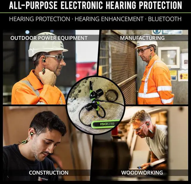 Alt view image 5 of 6 - ISOtunes PRO Aware 2.0: Bluetooth Hearing Protection Earbuds with Audio Passthrough for Situational Awareness, IP67 Water and Dust Proof, 26 dB NRR Rating, 15 Hour Battery, High Fidelity Audio