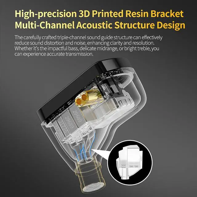 Alt view image 7 of 7 - KZ AS16 PRO X in Ear Monitor Headphones HiFi Gaming Earbuds 16BA Balanced Armature Drivers IEM Earphones for Musicians Singers Audiophile Dj Drummers