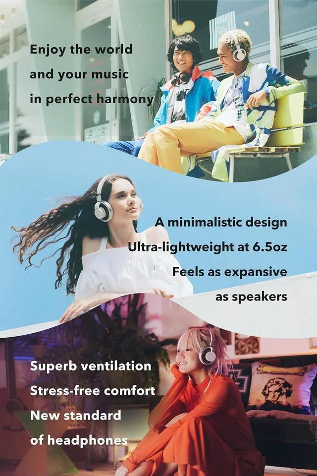 Alt view image 4 of 6 - nwm ONE Wireless Open-Ear Headphones | Prevents Sound Leakage with PSZ Technology (Bone Conduction Alternative) | Bluetooth 5.3 | Multipoint | 20-Hour Battery Life with Microphone | Dark Gray