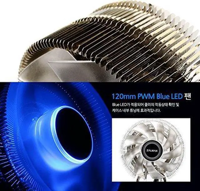 Alt view image 6 of 14 - Zalman CNPS9800 MAX CPU Cooling Fan 120mm PWM Intel LGA 2011/1156/1155/1050/775, AMD FM2/AM3+/AM3/AM2+/AM2