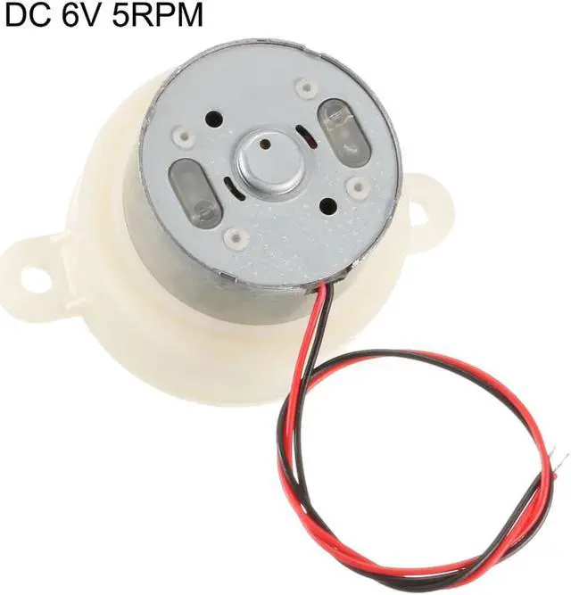 Alt view image 3 of 3 - 2PCS DC 6V 5RPM High Torque Rotary Speed Cylinder Shape Deceleration Reducing Motor, 2-Wire Connecting