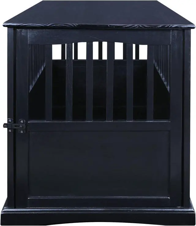 Alt view image 2 of 14 - Casual Home 600-22 Pet Crate End Table, Black