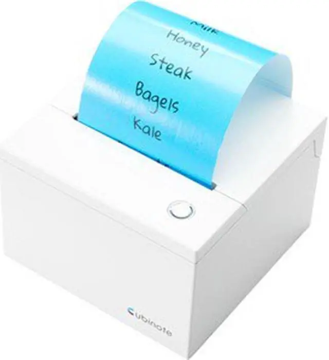 Alt view image 8 of 13 - Cubinote Pro Thermal Printer | Inkless Sticky Note Printer | Wi-Fi and Bluetooth Mode | Compatible With iPhone And Android - WHITE