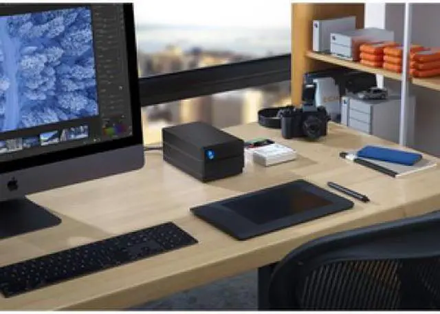 Alt view image 8 of 15 - LaCie 2big RAID 8TB USB-C External Hard Drive STHJ8000800 Black