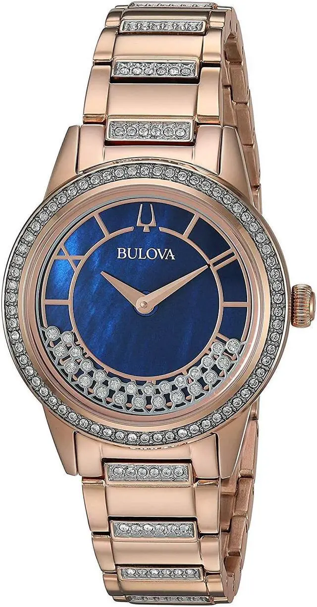 Alt view image 2 of 20 - Bulova Ladies TurnStyle Rose Gold Plated Stainless Steel Quartz Watch 98L247