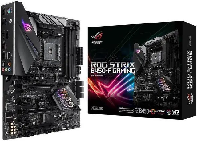 Alt view image 9 of 14 - ASUS ROG STRIX B450-F GAMING AM4 AMD B450 SATA 6Gb/s USB 3.1 HDMI ATX AMD Motherboard