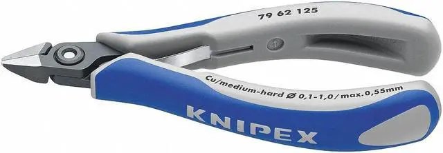 Alt view image 3 of 4 - Knipex 79-62-125 Precision Electronics Diagonal Cutters Pointed Head w/ Lead Catcher - MultiGrip