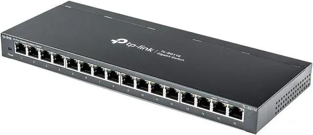 Alt view image 4 of 6 - TP-Link TL-SG116 16-Port Gigabit Desktop Ethernet Network Switch
