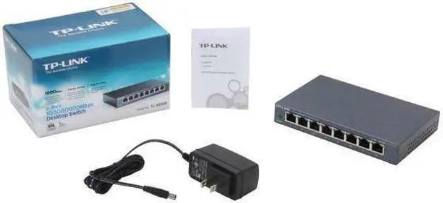Alt view image 6 of 6 - TP-LINK TL-SG108 Unmanaged 10/100/1000Mbps 8-Port Gigabit Desktop Switch, Metal