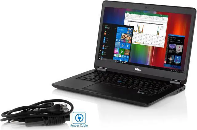 Alt view image 7 of 7 - Dell Latitude E7450 Notebook, 14" FHD, Intel Dual-Core i5-5300U Upto 2.9GHz, 16GB RAM, 256GB SSD, HDMI, MiniDP, Card Reader, Backlit Keyboard, Wi-Fi, Bluetooth, Windows 10 Pro