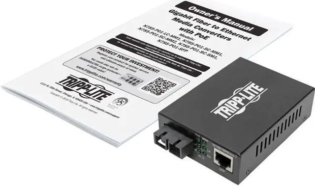 Alt view image 4 of 10 - Tripp Lite N785-P01-SC-MM1 Transceiver/Media Converter