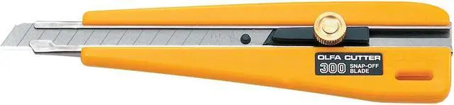 Alt view image 2 of 2 - OLFA 300 Snap-Off Utility Knife, Retractable, Snap-Off, ABS, 5 1/8 in L.