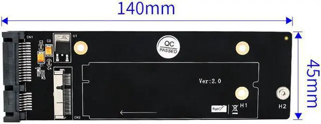 Alt view image 2 of 6 - For Macbook Air SSD Adapter for Apple Adaptador SSD M2 Adaptador SSD for Macbook Air A1466 M.2/M2 to SATA Adapter M.2/USB Cable