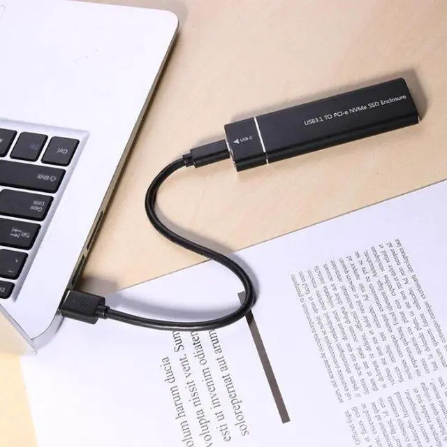 Alt view image 3 of 5 - Type-C to M.2 M Key NVMe PCIE SSD Box Solid State Drive Housing Case 10Gbps M2 SSD 2280 Hard Drive Disk Enclosure HDD Box