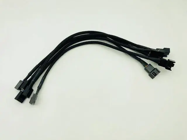 Alt view image 3 of 6 - 5PCS 4Pin PWM Fan Connector Computer Case Motherboard Extension Power Cable for CPU Computer Case Fan Power Extension Cable