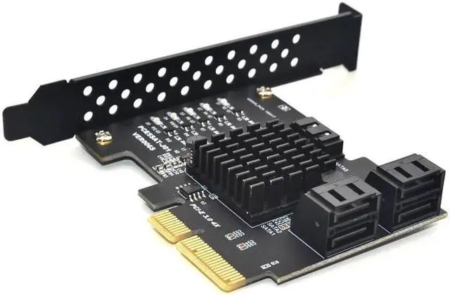 Alt view image 5 of 6 - Mainboard CPU Graphics Card Extention Cables PCI-E 1X to 16X Extender Riser Card SATA 4P Power Cable 4P Adapter Cable