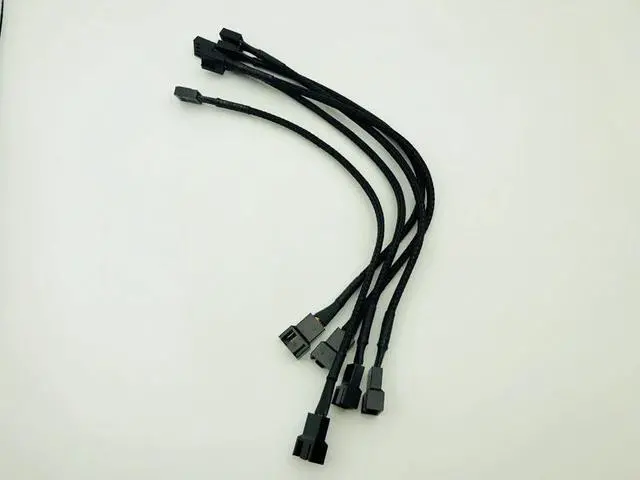 Alt view image 4 of 6 - 5PCS 4Pin PWM Fan Connector Computer Case Motherboard Extension Power Cable for CPU Computer Case Fan Power Extension Cable