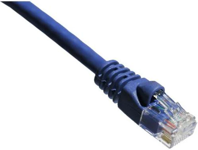Alt view image 2 of 3 - Axiom C5EMB-P1-AX Axiom 1FT CAT5E 350mhz Patch Cable - Category 5e for Network Device - Patch Cable - 1 ft - 1 x - 1 x - Gold-plated Contacts - Purple