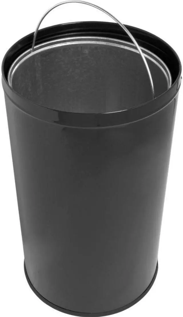 Alt view image 3 of 12 - Genuine Joe Classic Round Top Receptacle Black